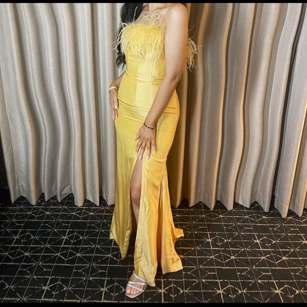 Jovani Yellow Gown